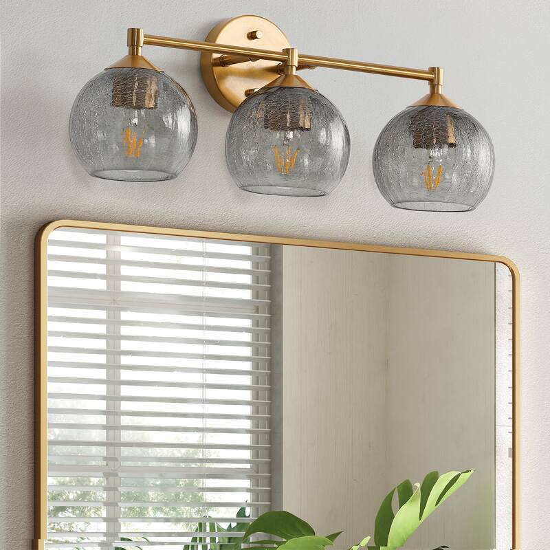 3-Light Bathroom Dimmable Vanity Light - N/A