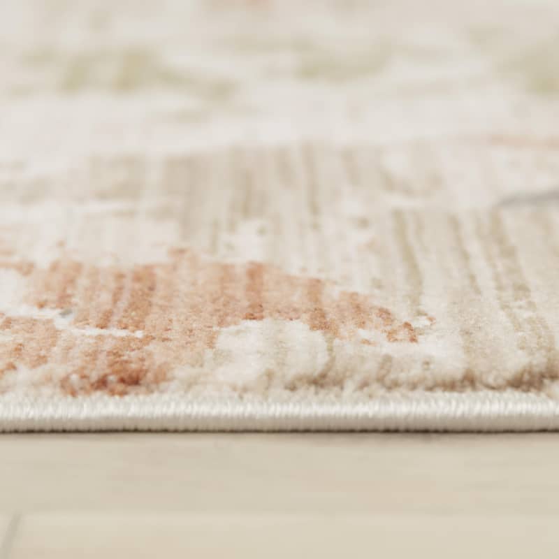 Alora Decor Poppy Transitional Ivory Polyester/Polypropylene Area Rug