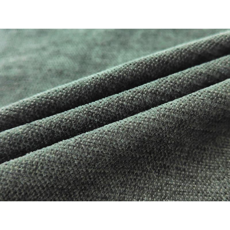 Homy Casa L-Shaped Sectional Sofa w/ Pull-Out Bed, Chenille Sleeper Couch w/ Nailhead Trim & Rolled Arm, Oversize