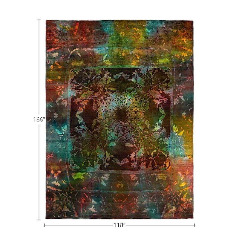Vibrance, One-of-a-Kind Hand-Knotted Area Rug - Multi, 9' 10" x 13' 10" - 9' 10" x 13' 10"