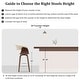 preview thumbnail 25 of 186, 26"/29" Faux Leather Swivel Bar Stools, Wood Counter Stool