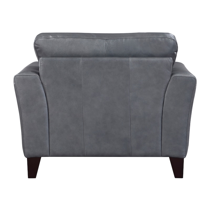 Howe Leather Living Room Chair - 44.5" x 38" x 35.5"