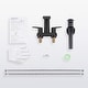 preview thumbnail 25 of 41, WOWOW 4 in. Centerset Double Handle Waterfall Bathroom Sink Faucet