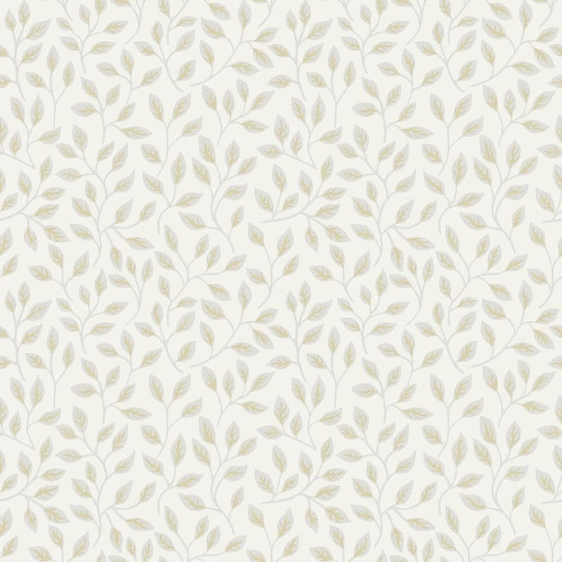 A-Street Prints Posey White Vines Wallpaper