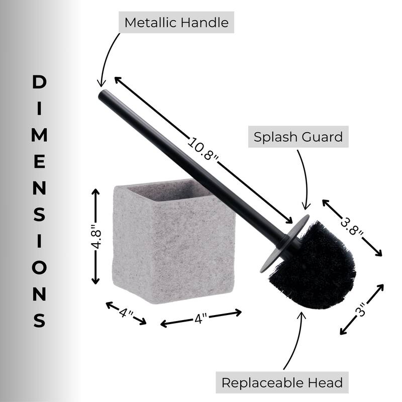 Collection Stone Effect Bath Accessory Set-4 pieces