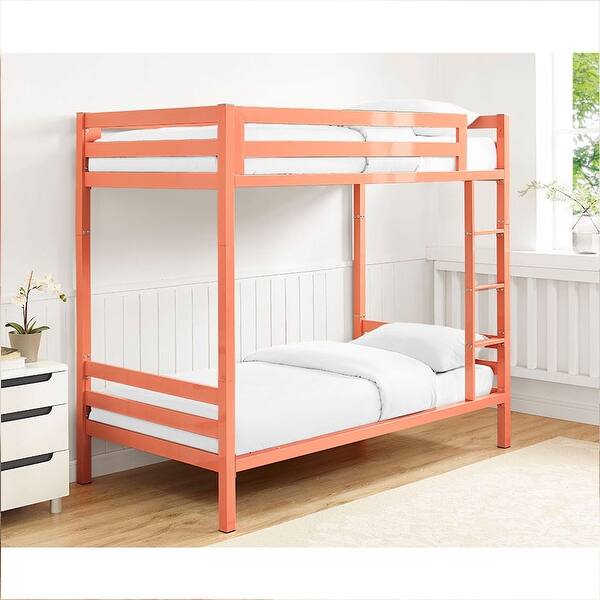 Shop Offex Kids Premium Deluxe Twin Over Twin Metal Bunk Bed