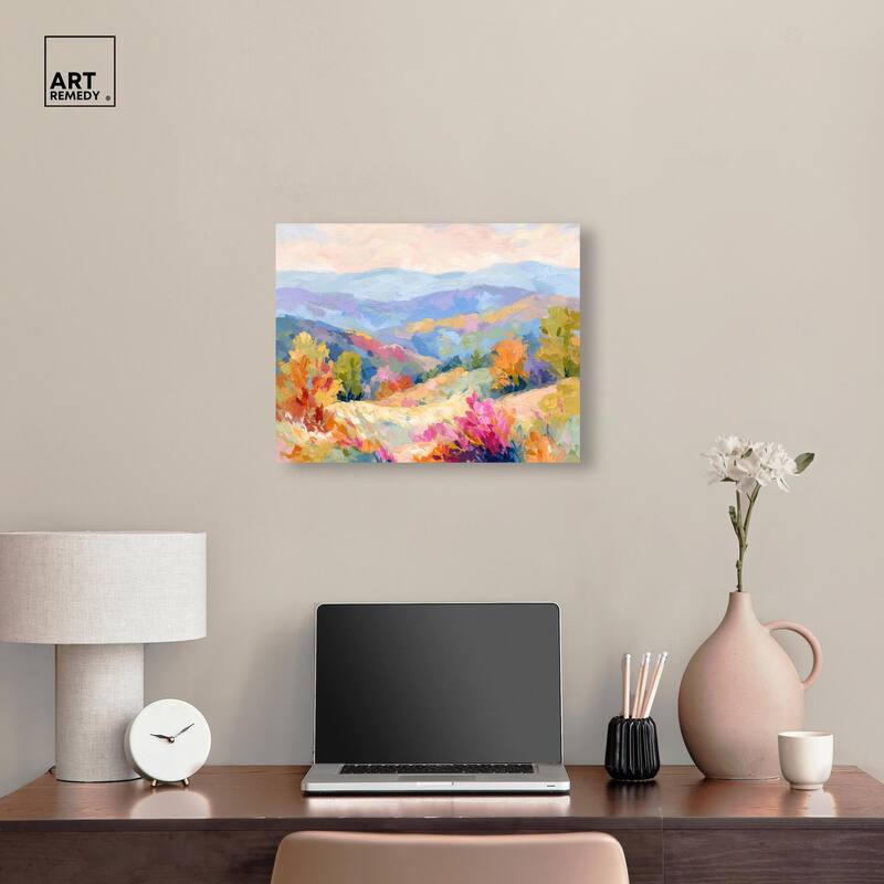 Colorful Valley II Canvas by Art Remedy, Gallery Wrapped