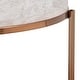 preview thumbnail 15 of 14, SEI Furniture Henderson Modern Faux Marble Round Coffee Table with Bottom Shelf