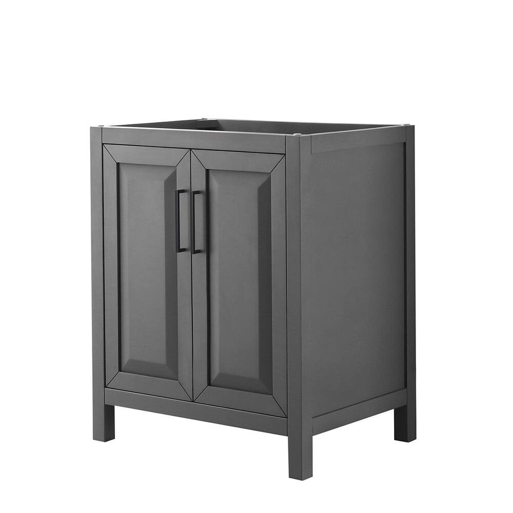 Wyndham Collection Daria 29" Single Free Standing Vanity Cabinet Only