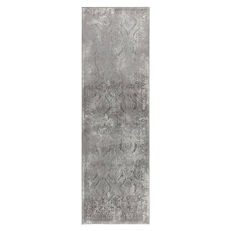 Maz Collection Distressed Abstract Area Rug