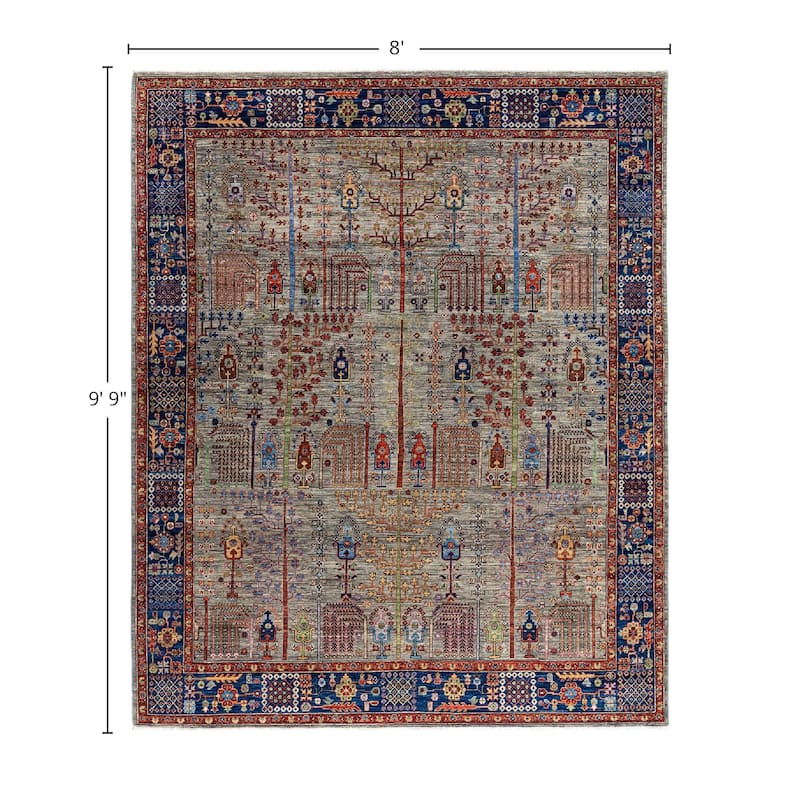 Serapi One-of-a-Kind Hand-Knotted Area Rug - Brown, 8' 0" x 9' 9" - 8' 0" x 9' 9"