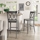preview thumbnail 8 of 11, Eleanor X Back Bar Height Chairs (Set of 2) by iNSPIRE Q Classic