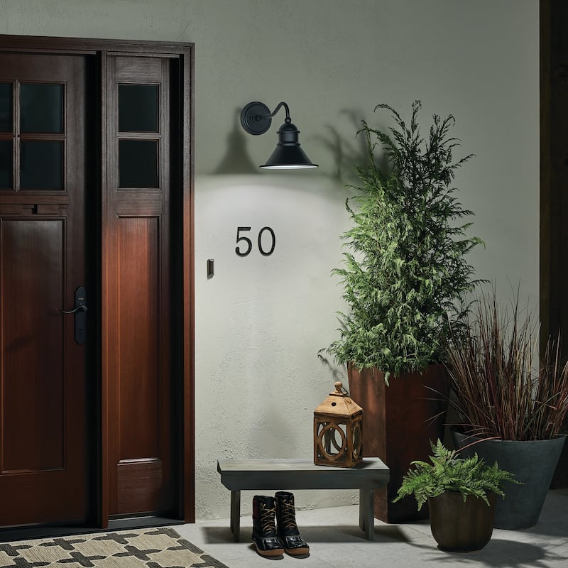 Kichler Lighting Northland 1-light Black Outdoor Wall Sconce