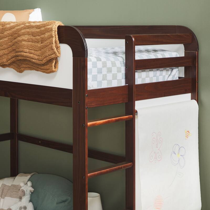 Walker Edison Twin Loft Bed with Ladder