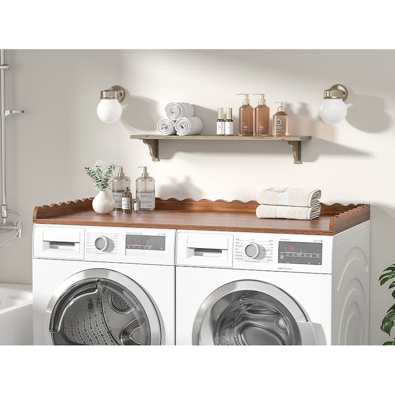 Anmytek Washer and Dryer Countertop 27.5"x54" for Laundry Room Organization