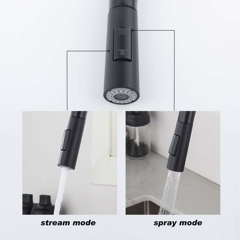 Touch Activated Kitchen Faucets with Pull Down Sprayer Single Handle