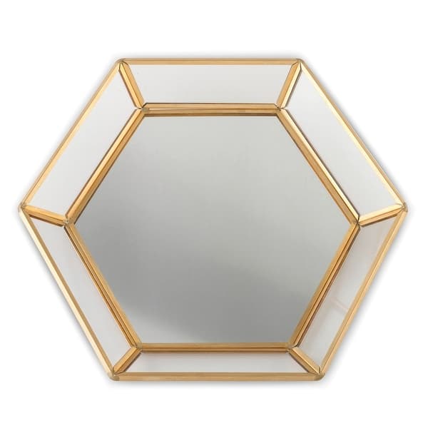 slide 2 of 2, Curata Lillian Rose Gold-Tone Mirrored Tray