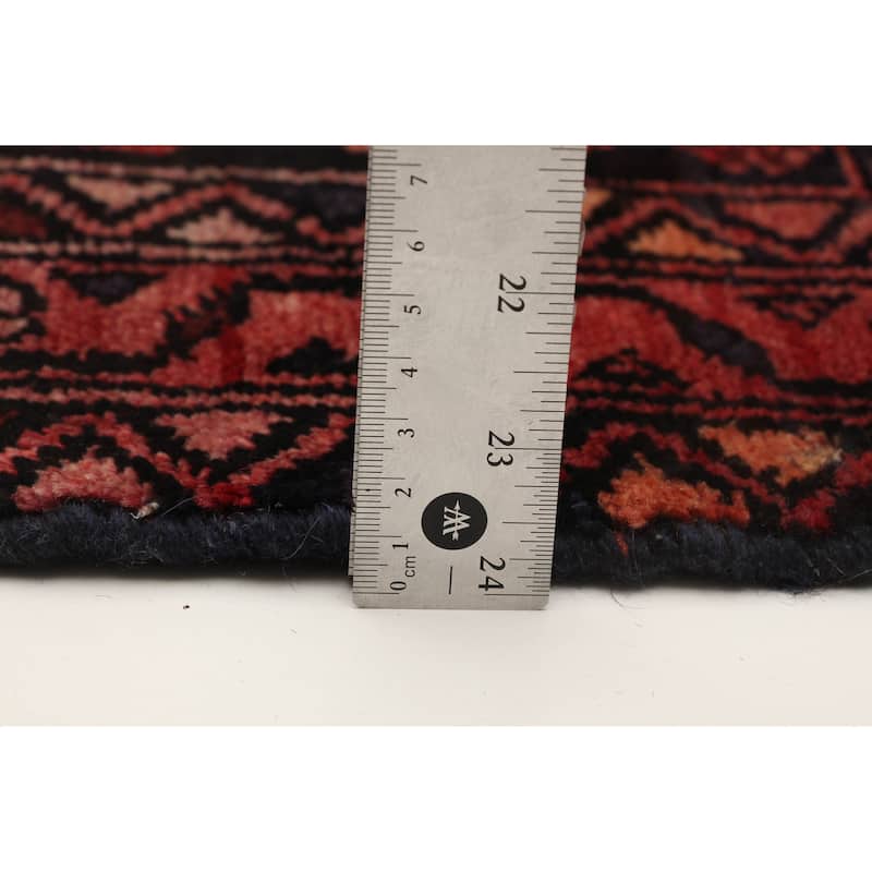 ECARPETGALLERY Hand-knotted Anadol Red Wool Rug - 3'3 x 10'1