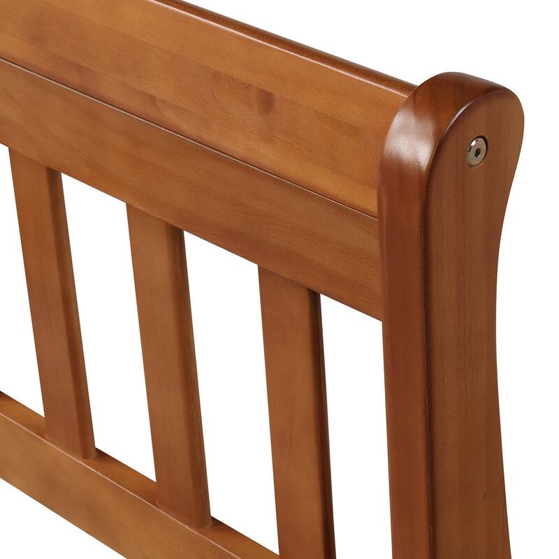 Minimalist Twin Wood Platform Bed with Headboard and Footboard, No Box Spring Needed