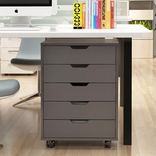 Office Pulley Movable File Cabinet Wooden Drawer Cabinet Office Storage ...