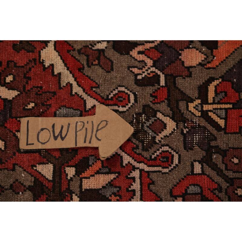 Medallion Bakhtiari Persian Vintage Area Rug Handmade Wool Carpet - 6'4" x 9'5"