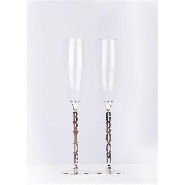 Shop Bride Groom Wedding Toasting Flutes Champagne Glasses