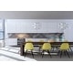preview thumbnail 7 of 17, Plastic Eiffel Chairs Solid Wood Legs Molded Modern Armless Side Dining For Kitchen Work Office