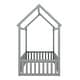 preview thumbnail 31 of 33, Wood House Bed with Fence and Door