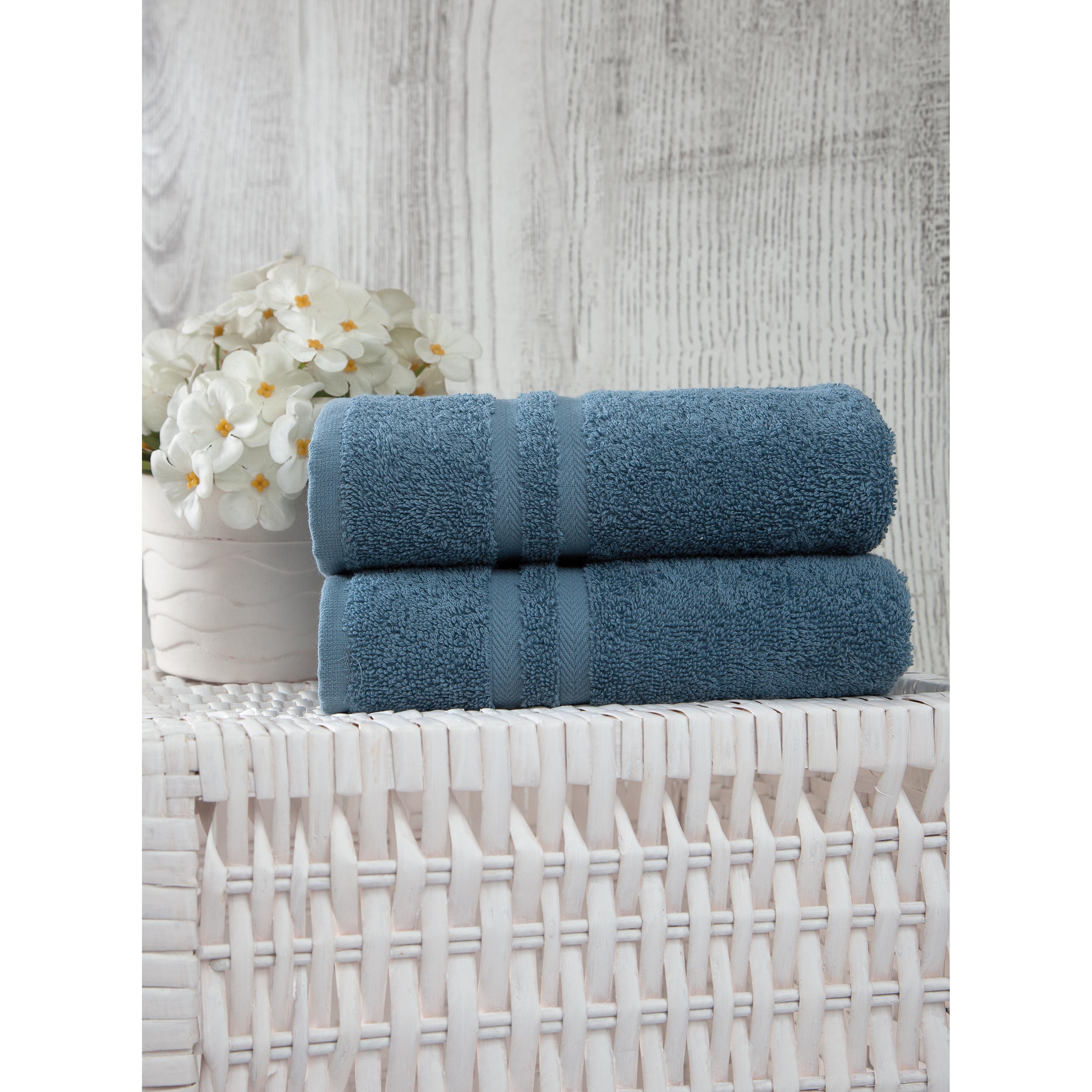 Bliss Egyptian Cotton Luxury Towels, Size: Tub Mat, Blue