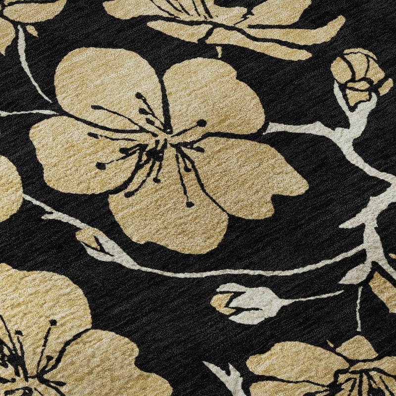 Premium Washable Super Soft Modern Floral Mayfield Rug