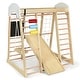 preview thumbnail 22 of 20, Costway Indoor Playground Climbing Gym Kids Wooden 8 in 1 Climber - See Details