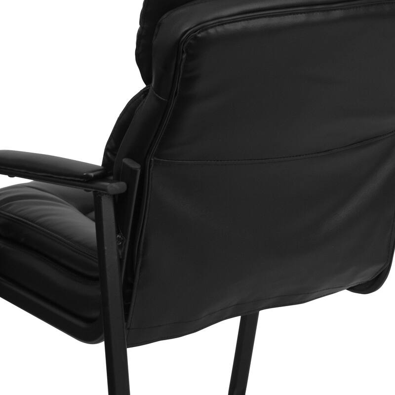 Executive Side Reception Chair with Lumbar Support and Sled Base