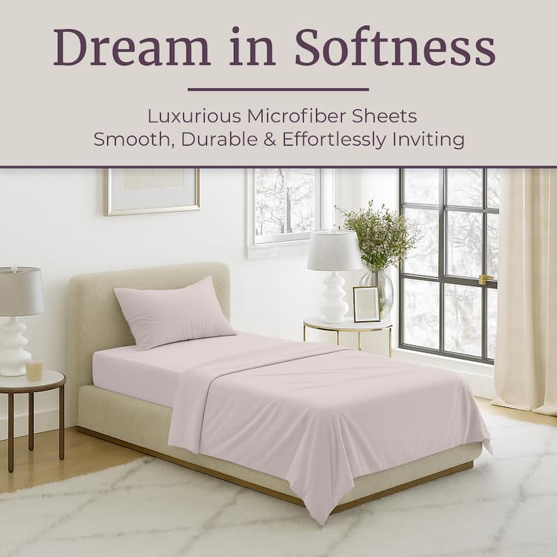 Wrinkle Resistant Brushed Microfiber Sheet Set by Windsor Home