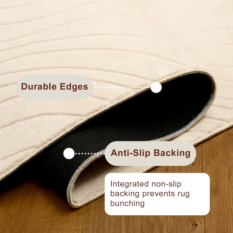 ECARPETGALLERY Somos Modern Machine Washable Area Rug