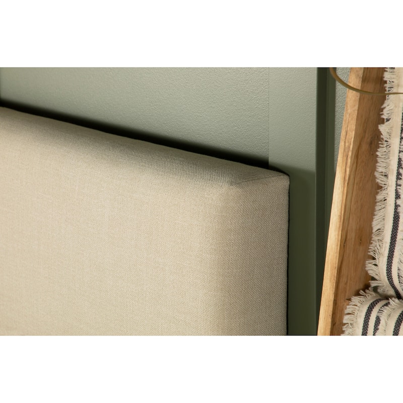 Gemma Sand Upholstered Headboard with Soft Edges