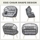 preview thumbnail 22 of 23, Gymojoy Double Wicker Egg Chair Outdoor Oversized Egg Chair