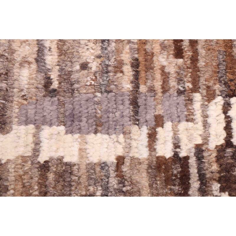 ECARPETGALLERY Hand-knotted Pak Finest Marrakesh Brown Wool Rug - 8'1 x 10'3