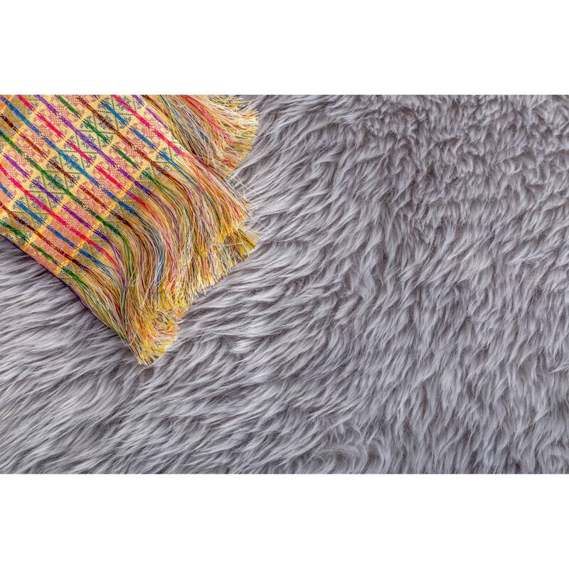 Flokati Shag Collection 5x7 Area Rug - 5' x 7' - 5' X 7'