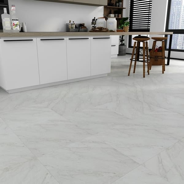 Mohawk® Emperador Light 18 x 18 Marble Floor and Wall Tile