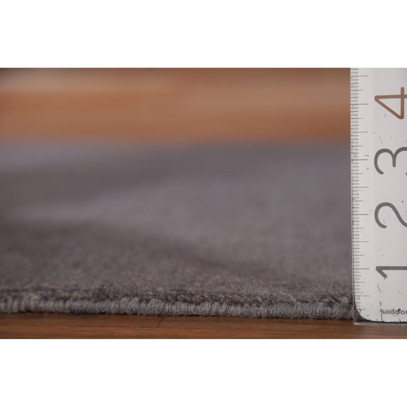 Gray Blue Modern Gabbeh Oriental Runner Rug Handmade Wool Carpet - 3'0"x 11'3"