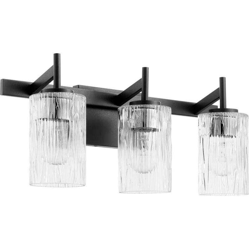 Quorum International 520-3 Fort Worth 3 Light 21" Wide Vanity Light - Textured Black