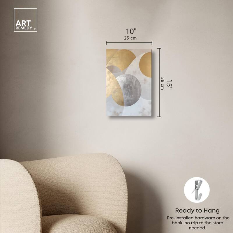Golden Orb I Canvas by Art Remedy, Gallery Wrapped