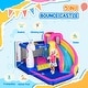 preview thumbnail 3 of 16, Outsunny Kids Bounce Castle House Inflatable Trampoline Water Slide Pool Climbing Wall 5 in 1 with Inflator for Kids Age 3-8
