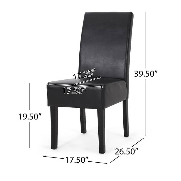dimension image slide 6 of 7, Christopher Knight Home Pollards Upholstered Dining Chairs (Set of 2)