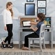 preview thumbnail 6 of 10, Kids' Wood Desk with Hutch and Chair - Includes Cork Bulletin Board, Cubbies and Cutouts for Cords and Wires