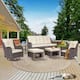 Option Cream/Brown Wicker+Patio Cover