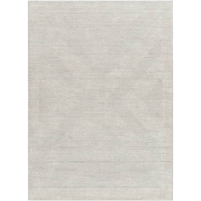 Livabliss Alder Machine Washable Geometric Striped Area Rug