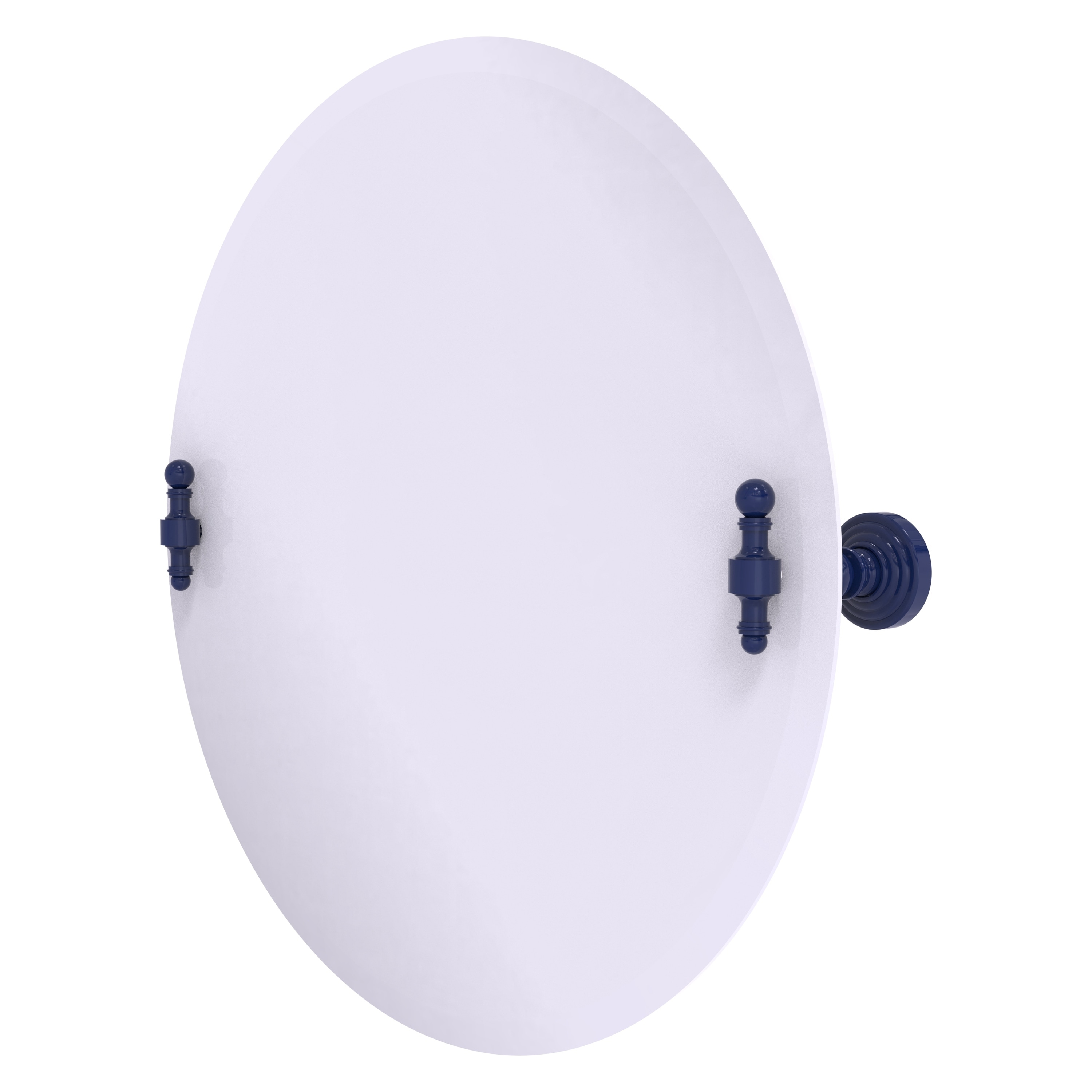 Allied Brass Frameless Round Tilt Mirror with Beveled Edge