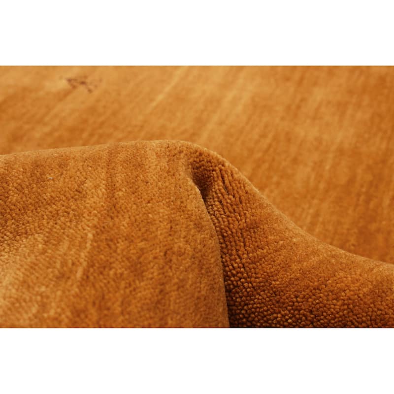 Kashkuli Gabbeh Burnt Orange Rug 5'0" x 4'11" - 5'0 x 4'11