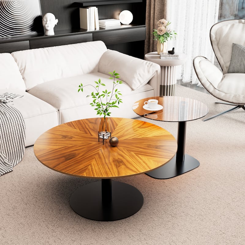 Round Nesting Coffee Table (Set of 2) - 32" + 20"